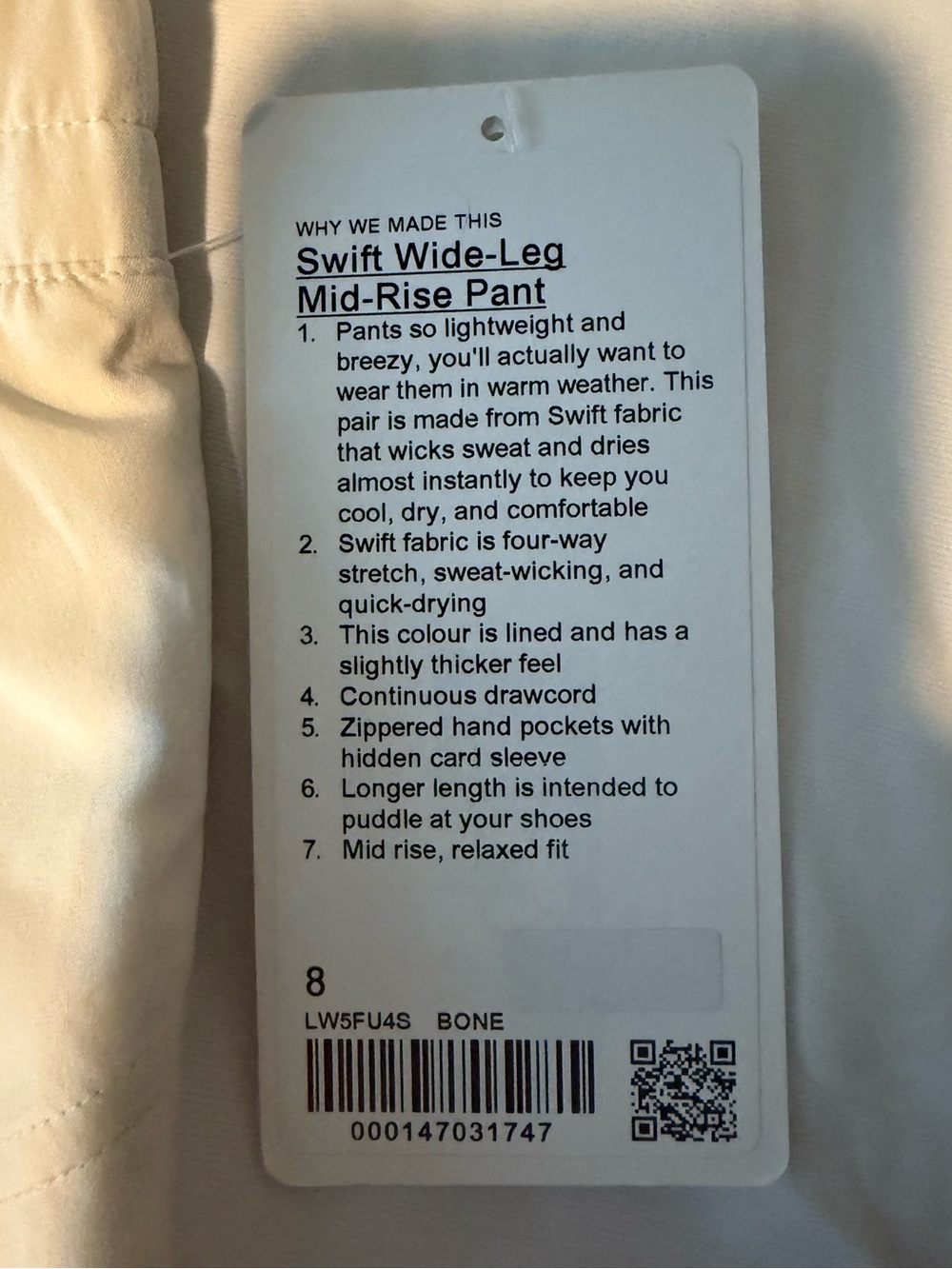 Women’s lululemon swift wide leg mid rise pant - Picture 3 of 5